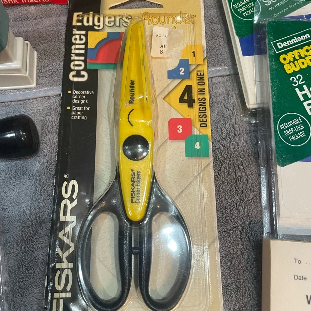 Office Supplies Bundle with Scissors and Labels